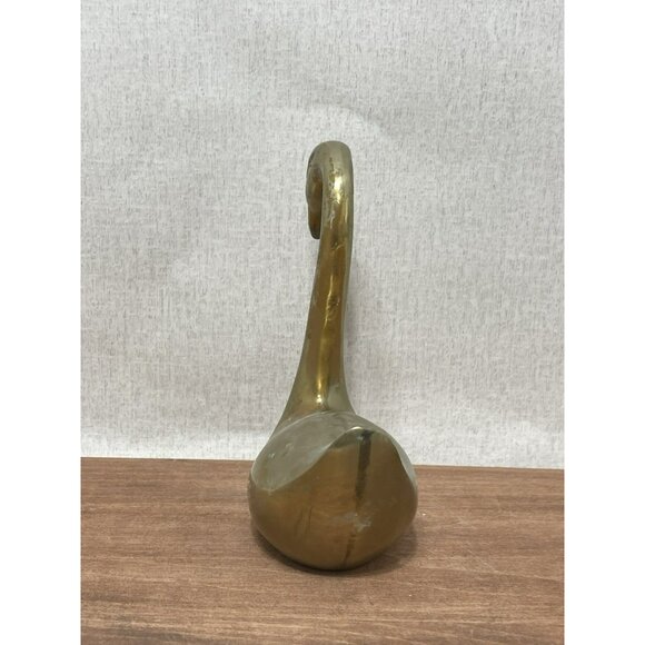 Vintage Mid Century Brass Swan Figurine 6 Inch - Picture 6 of 7